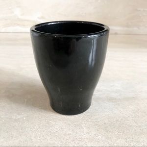 Small Black Ceramic Plant Pot